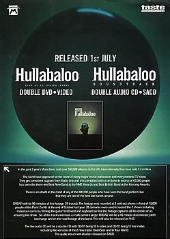 Hullabaloo Soundtrack (live) – MuseWiki: Supermassive wiki for the band ...