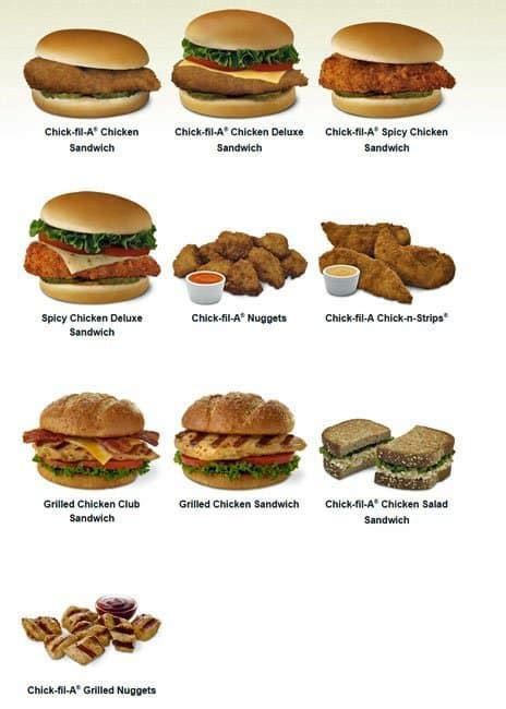 Menu at Chick-fil-A fast food, Austin, Research Blvd Svrd NB