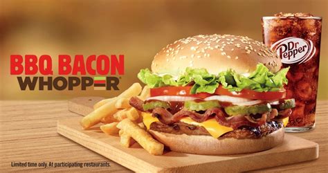 Burger King Whopper With Bacon And Cheese - Burger Poster