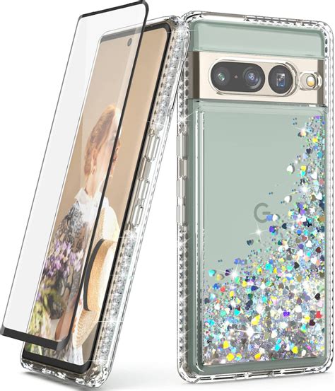 Google Pixel 7 Pro Quickstand Glitter Case