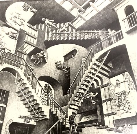 These are confusing times. | Escher art, Escher stairs, Mc escher relativity