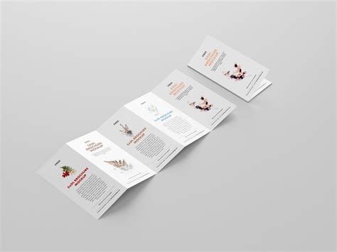 5 Fold Accordion Brochure Mockup - Free Mockup