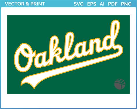 Oakland Athletics - Jersey Logo (2018) - Baseball Sports Vector SVG ...