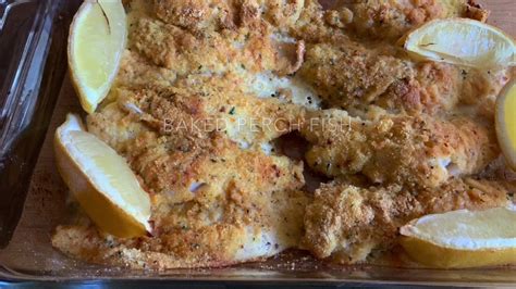 Healthy, Easy to make and delish Baked Perch Fish - YouTube