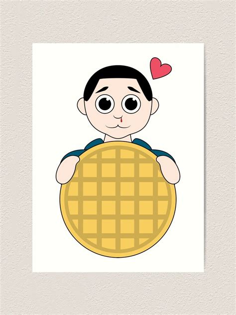 "Stranger Things Eleven Cartoon Eggo Waffle" Art Print by danihops | Redbubble