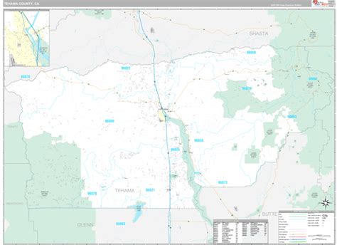 Tehama County, CA Maps