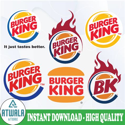 Burger King Logo Bundle SVG, PNG, JPG - Ready To Use, Instan - Inspire ...