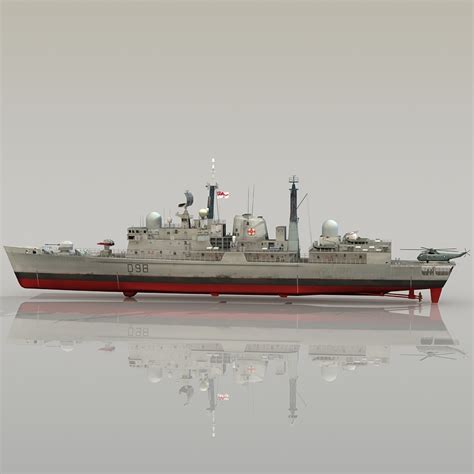 3d hms york d98 type model