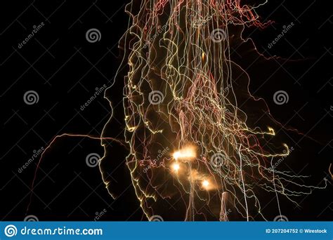 Beautiful and Colorful Patterns of Fireworks Explosions at Christmas Evening Stock Photo - Image ...