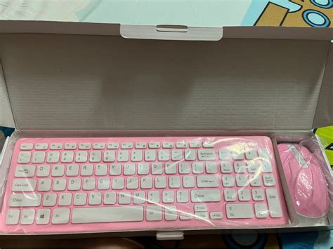 New Keyboard and Mouse Set Pink, Computers & Tech, Parts & Accessories ...