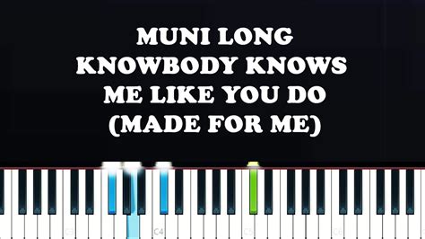 Muni Long - Nobody knows me like you do (Made For Me)(Piano Tutorial ...