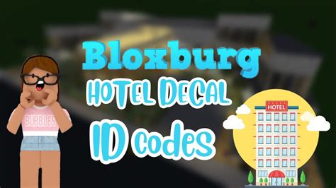 Bloxburg hotel codes