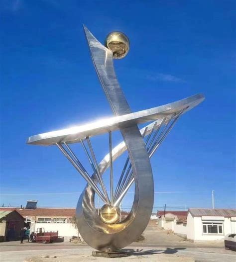 peace modern metal sculpture - Aongking Sculpture