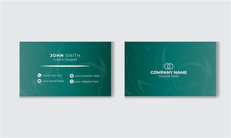 Premium Vector | Simple business card template creative business card graphic design layout