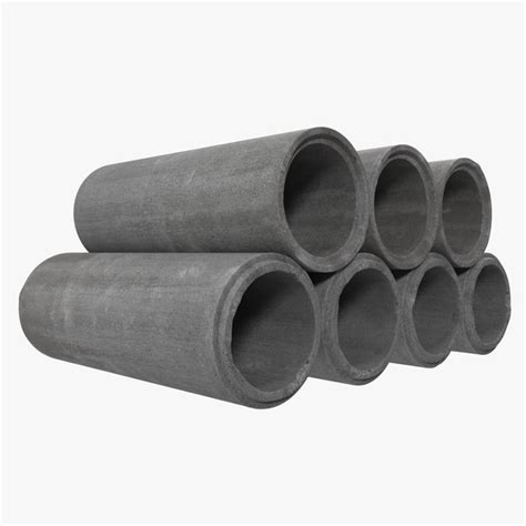 concrete drainage pipe modeled max