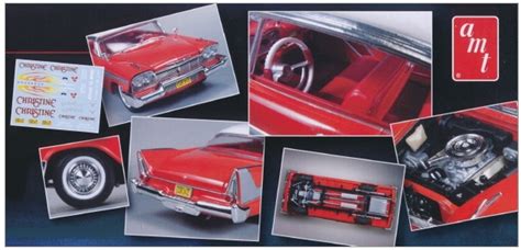 1958 Plymouth Christine Car (Red) -- Plastic Model Car Kit -- 1/25 Scale -- #801 pictures by no ...