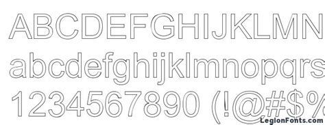 Arialic Hollow Font Download Free / LegionFonts