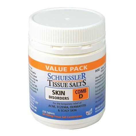 Schuessler Tissue Salts Comb D (Skin Disorders) | Natures Works