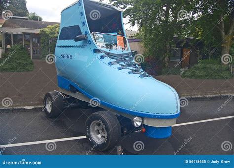 Blue Roller Skate Car Editorial Image - Image: 56918635