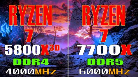 RYZEN 7 5800X3D VS RYZEN 7 7700X || PC GAMES TEST || - YouTube