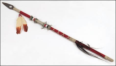 NATIVE AMERICAN CEREMONIAL SPEAR. : Lot 1329024