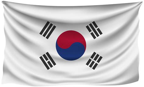 South Korea Wrinkled Flag | Gallery Yopriceville - High-Quality Images ...