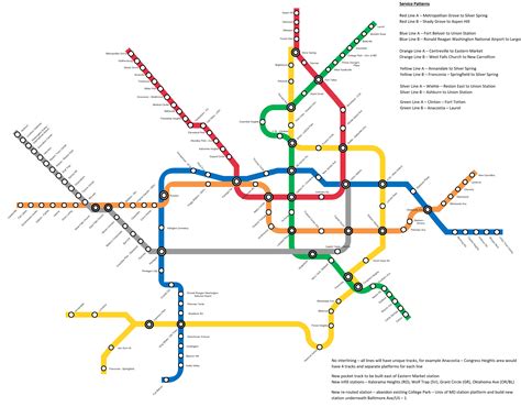 Decided to create my dream DC metro map : r/washingtondc