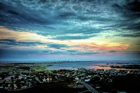 Ocean City Skyline at Twilight Photograph by Bill Swartwout | Pixels