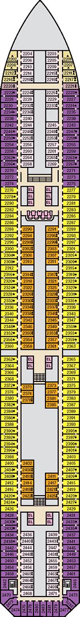 Carnival Splendor Deck plan & cabin plan