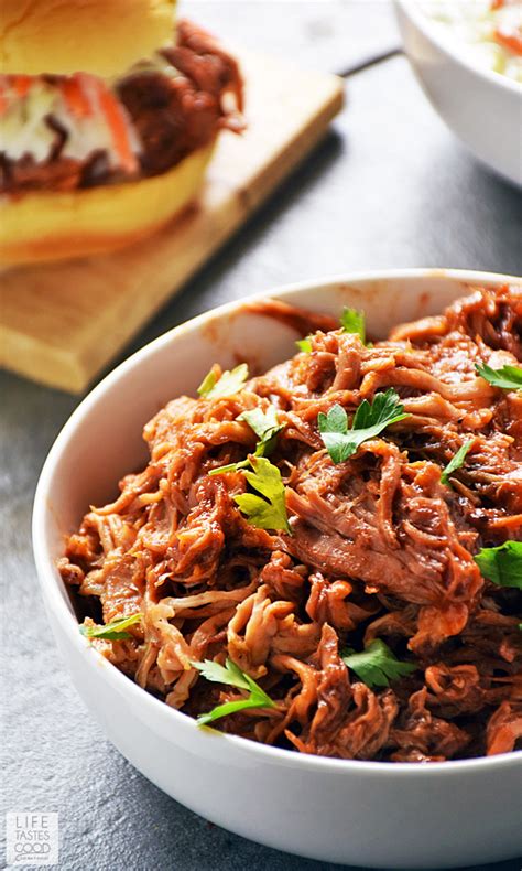 Slow Cooker BBQ Pulled Pork | Life Tastes Good