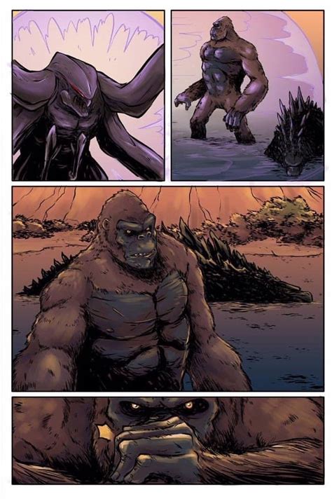 Awesome Godzilla vs. MUTO vs. Kong mini comic by Tyler Sowles!