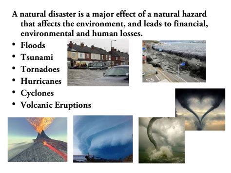 Natural disasters' Impacts & Prevention