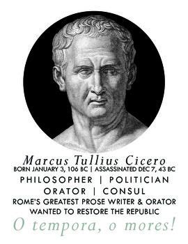 Roman Authors: Cicero (Poster) | Cicero, The orator, Author