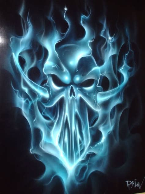 Blue Skulls Wallpaper - WallpaperSafari