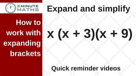 Expand brackets and simplify - GCSE maths algebra questions