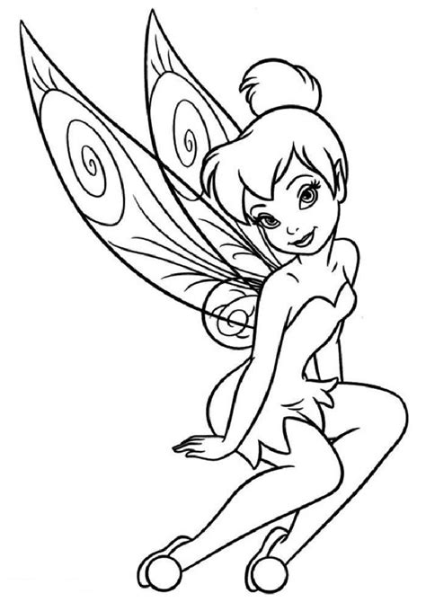 Disney Fairies Tinkerbell Coloring Pages