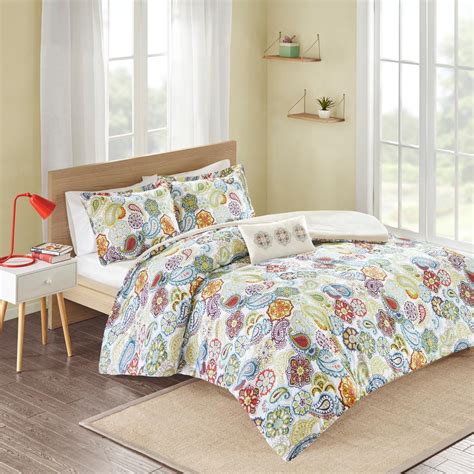 Mi Zone Asha 3-Piece Multi-Colored Twin/Twin XL Print Duvet Cover Set-MZ12-080 - The Home Depot