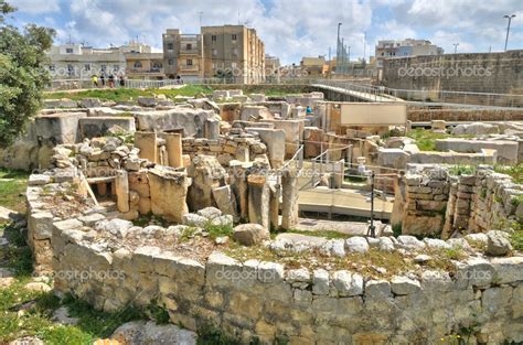 Malta, the megalithic temples of Tarxien — Stock Photo © packshot #48808087