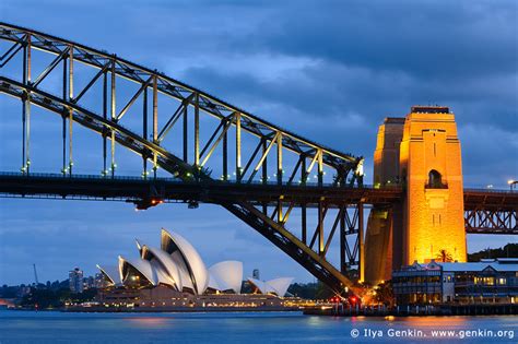 Sydney Harbour Bridge and Opera House at Night Photos, Sydney, New ...