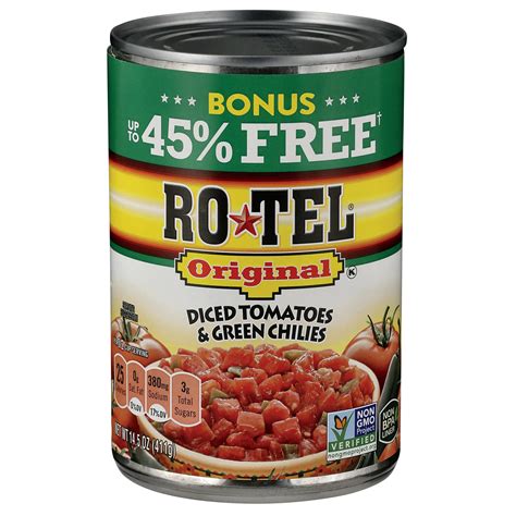 Rotel Original Diced Tomatoes & Green Chilies - Shop Vegetables at H-E-B