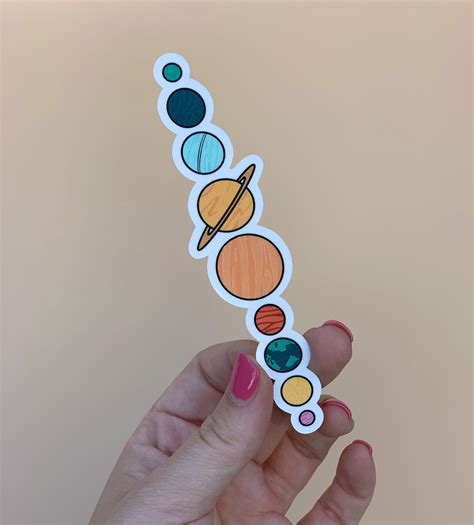 Cute Planets Sticker // Cute Stickers World