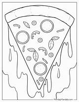 Coloring Pizza Indiaparenting Snacks Sketch Page sketch template