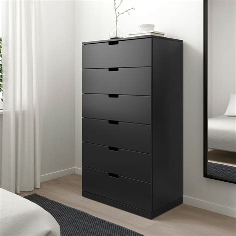 NORDLI Chest of 6 drawers - anthracite - IKEA