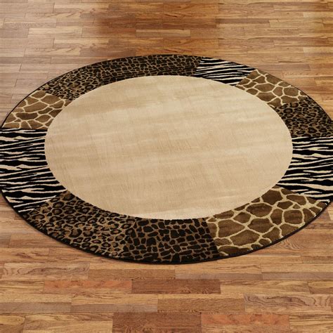 Round Leopard Print Rug | Best Decor Things