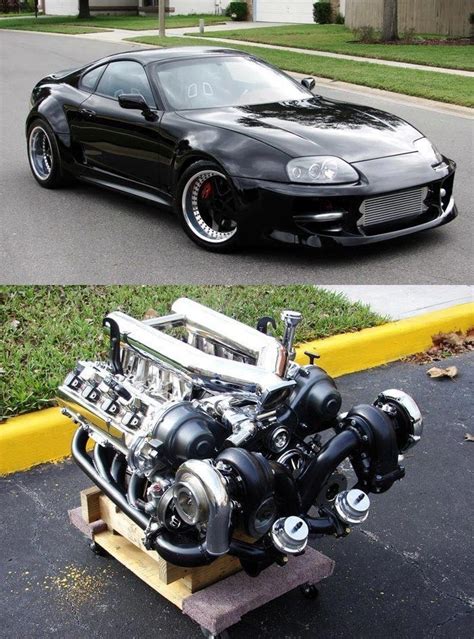 4.7L Twin Turbo V8 Toyota Supra | Best jdm cars, Custom muscle cars, Car engine