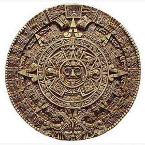 Aztec Pre Columbian Solar Calendar Wall Plaque Art