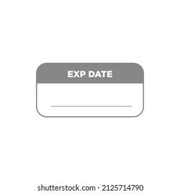 Expiration Date Product Label Signs Symbol Stock Vector (Royalty Free ...