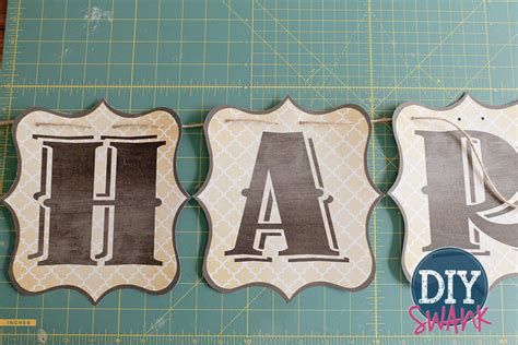 Free Printable Letters-DIY Harvest Banner - Swanky Design Co.