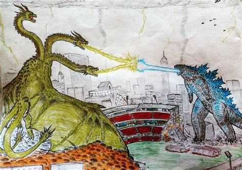 The final battle of history Godzilla Vs Ghidorah by ...