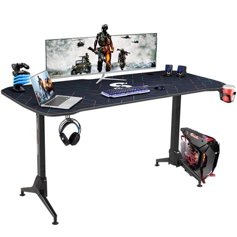 Computer Office Height Adjustable Gaming Desk | Gaming desk, Desk, Electronic lock